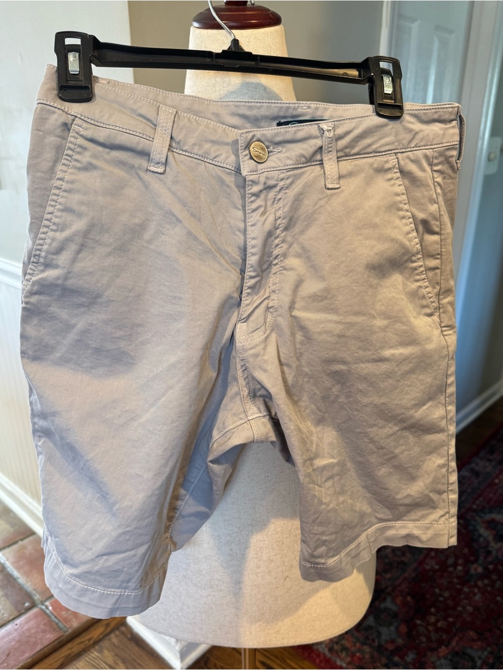 Shore brand Men's Classic Cotton Chino Shorts in Light Beige